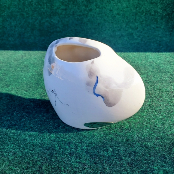 Vintage Rare Barbara Baatz Decorative Ceramic Owl Art Figure Signed By Artist - Picture 2 of 11